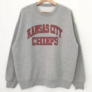 Kansas City Chiefs Sweatshirt Kansas City Chiefs Football Grey K78900